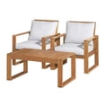 thumbnail image 1 of Grafton Eucalyptus Wood Conversation Set with Two Chairs & Rectangle Coffee Table - Set of 3, 1 of 1