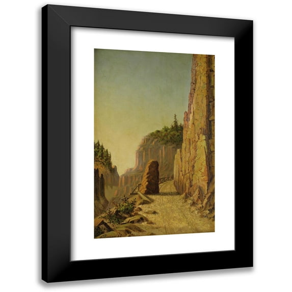 Grafton Tyler Brown 11x14 Black Modern Framed Museum Art Print Titled - Grand Canyon Yellowstone (1889)