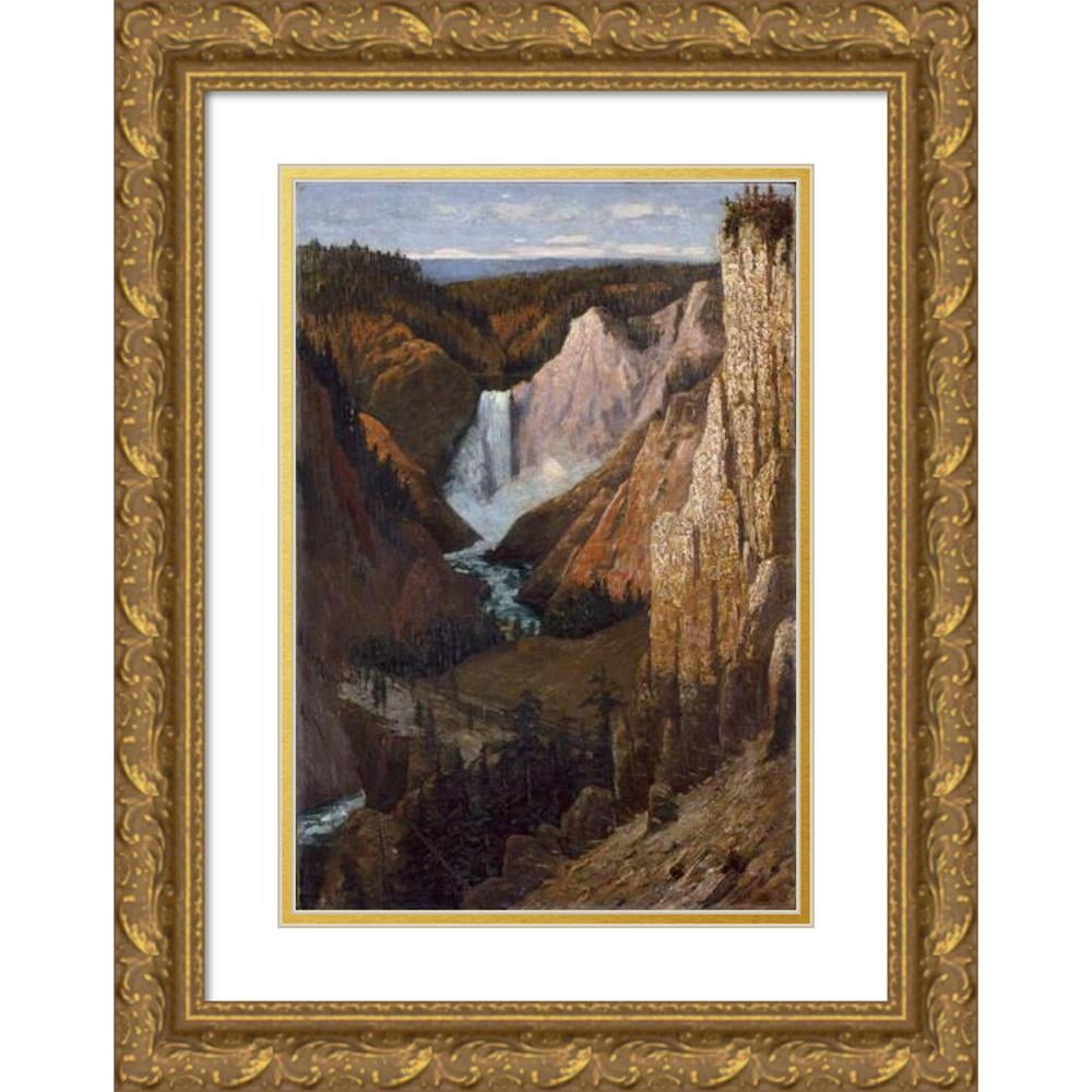 Grafton Tyler Brown 11x14 Black Ornate Wood Framed Double Matted