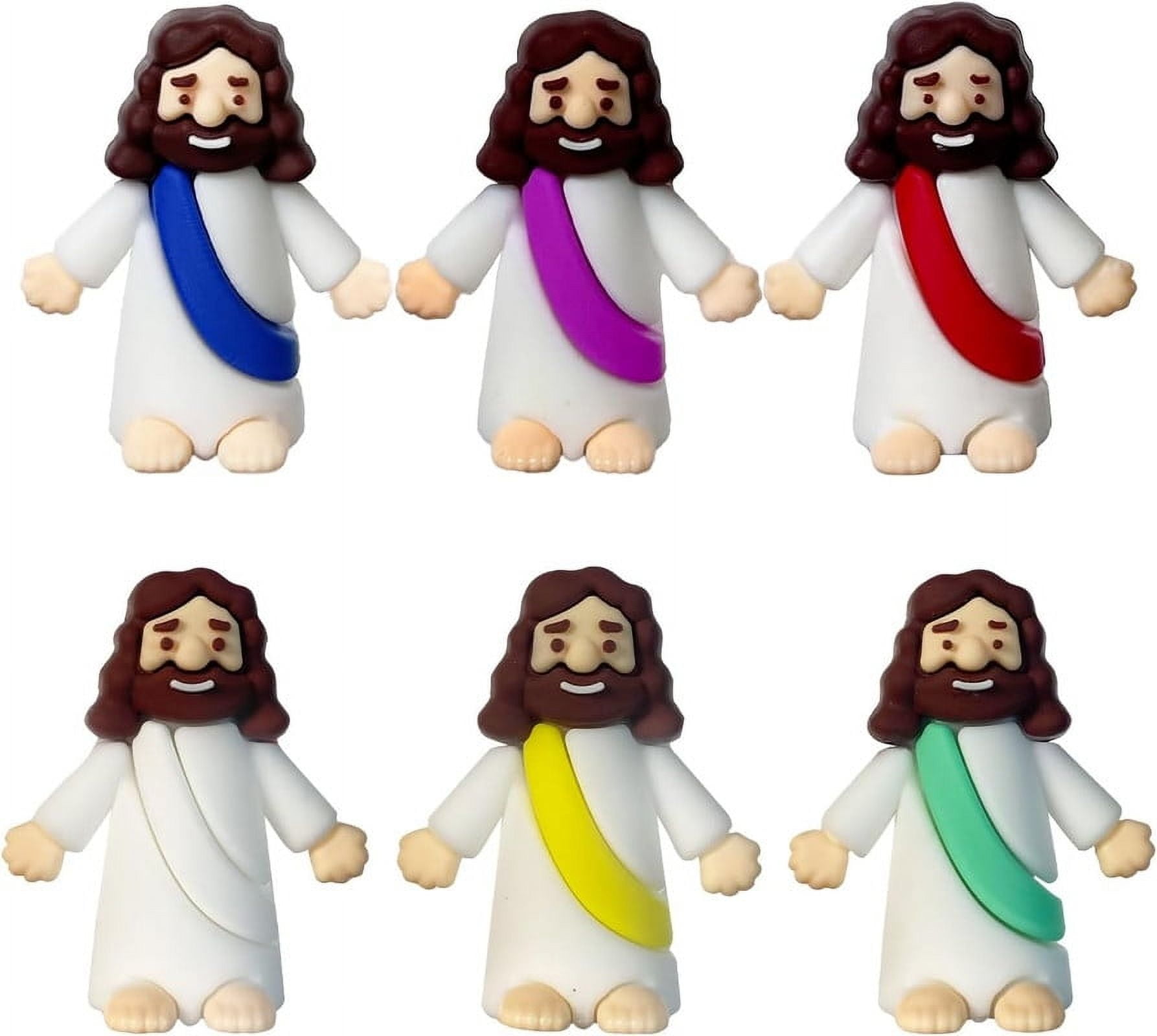Set of 30 Mini Jesus Figures in Assorted Colors