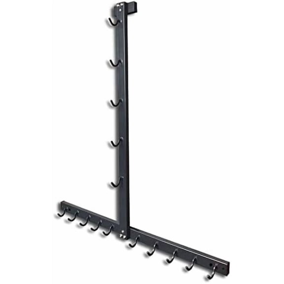 Gragaskl Lat Pull Down Bar Gym Accessory Rack, Lat Pulldown Attachments Cable Attachment Storage Rack for Mag Grip - Home Gym Fitness Heavy Duty A-Frame Stand