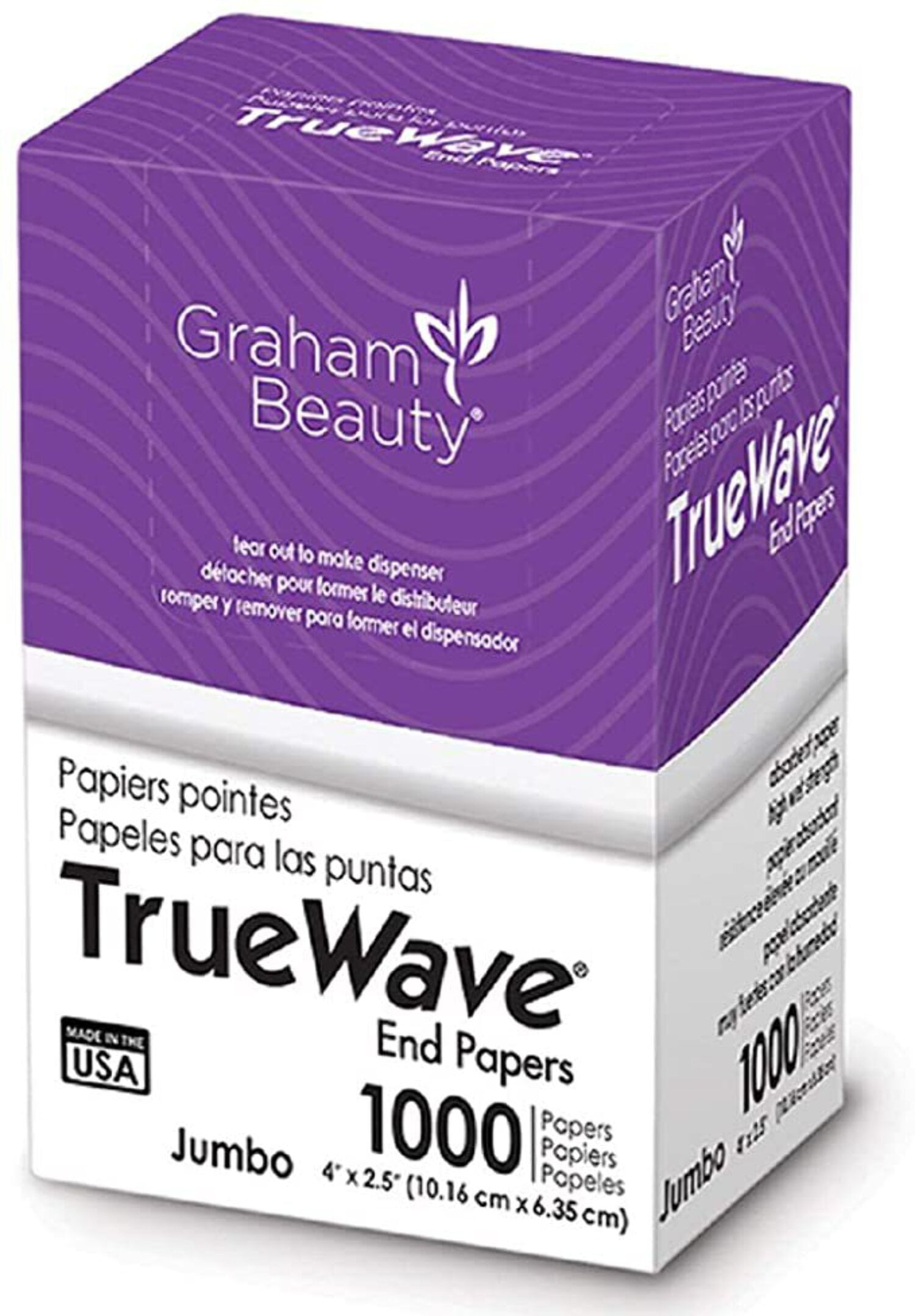 Graham Beauty True Wave End Papers 1000PCs