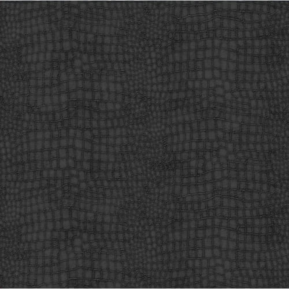 Graham & Brown  Vinyl Crocodile Grey/Black Wallpaper - 20.5 X 396