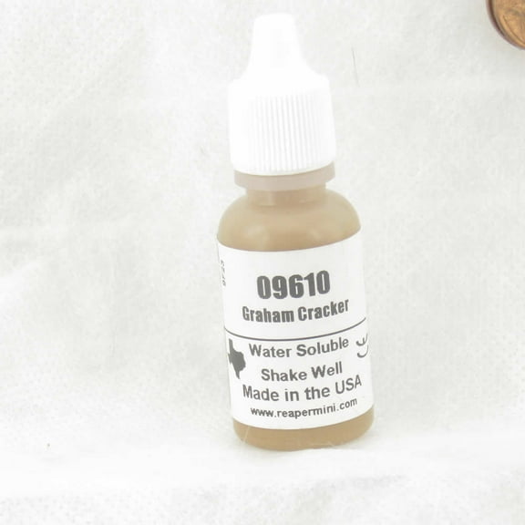 Graham Cracker Acrylic Reaper Master Series Hobby Paint .5oz Dropper Bottle Reaper Miniatures