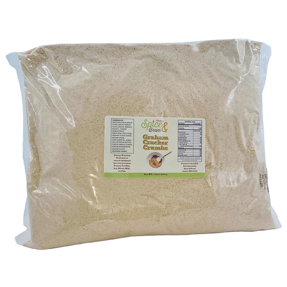 Graham Cracker Crumb | Perfect for Baking and Dessert Toppings | by Dasher's Spice & Beans | 5 lbs.