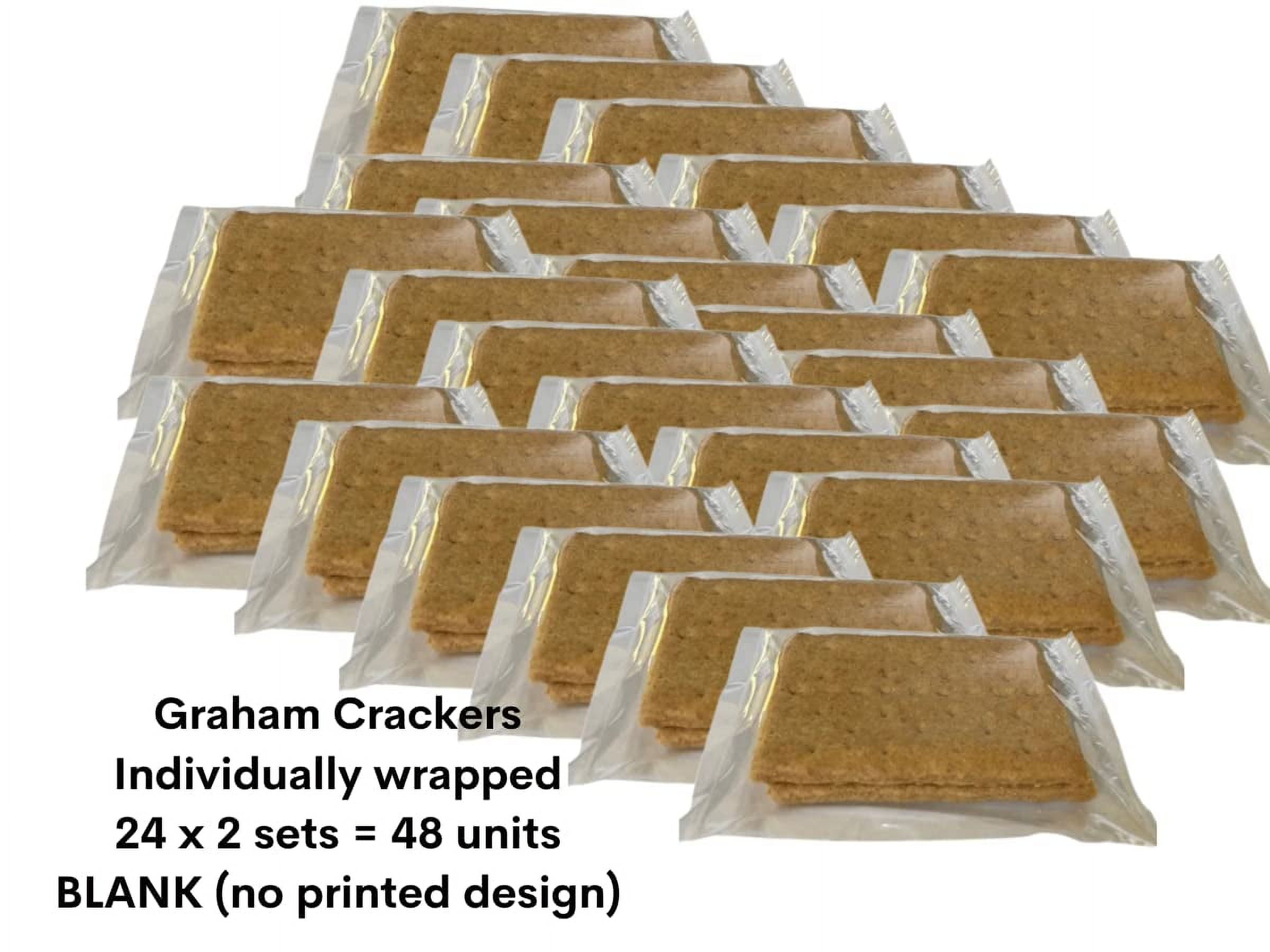 Graham Crackers Individually Wrapped 24 x 2 sets = units BLANK NO PRINTED DESIGN Ready