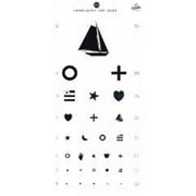 Graham-Field Products Kindergarten Hanging Eye Chart - 20' Distance, 22 L x 11 W, Each
