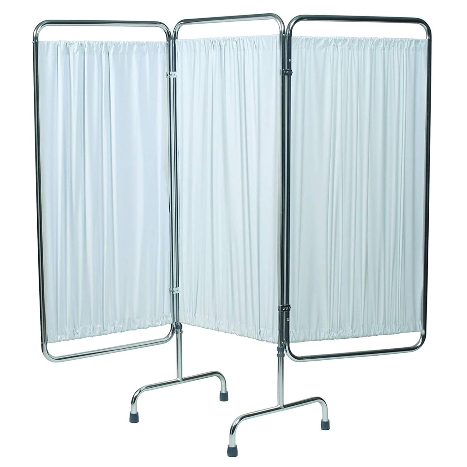 Graham-Field Grafco 3-Panel Medical Privacy Screen with Wheels - Folding & Rolling Room Divider, 70.25" x 79"