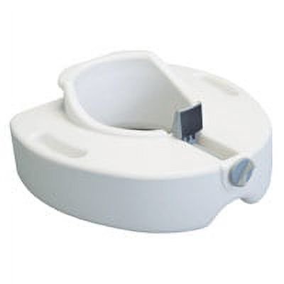 Graham Field Locking Raised Toilet Seat Without Armrest, Model #6486R - 1 Ea, 2 Pack