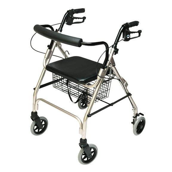 Graham Field Lumex Walkabout Lite Rollator with Seat & 6" Wheels, Champagne