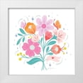 thumbnail image 1 of Graham, Gia 12x12 White Modern Wood Framed Museum Art Print Titled - Bright Bouquet I, 1 of 4