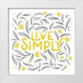 thumbnail image 1 of Graham, Gia 20x20 White Modern Wood Framed Museum Art Print Titled - Calm Words I Yellow Gray, 1 of 4