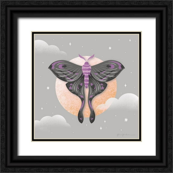 Graham, Gia 26x26 Black Ornate Wood Framed with Double Matting Museum Art Print Titled - Dark Side III