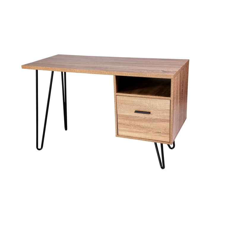 Writing desk with sale hairpin legs walmart