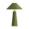 thumbnail image 1 of Graham Moss Green Velvet Table Lamp, 1 of 3