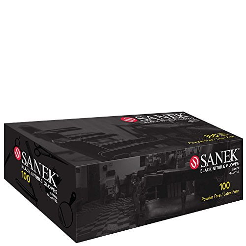 Graham Sanek Black Nitrile Powder and Latex Free Gloves X-Large - HC-BNG78558