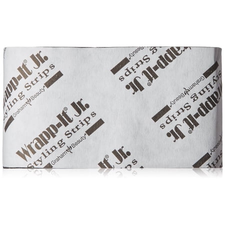 Graham Wrapp-It Jr. Styling Strips, Black, 40 Strips Per Pack, 9 ea