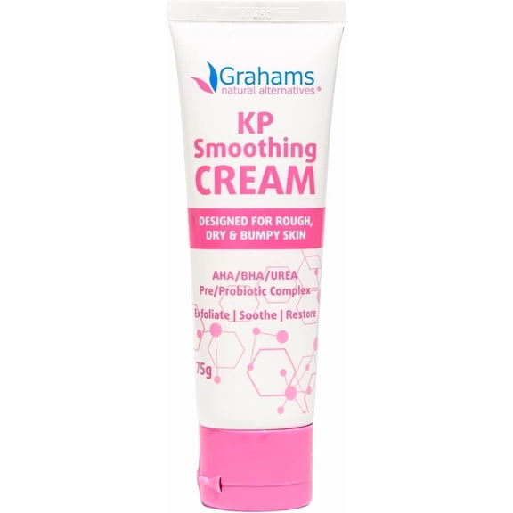 Grahams Natural KP Cream | Exfoliate, Restore & Smooth Bumpy Skin & Keratosis Pilaris | All Natural (1 x 75g)