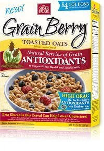 THE SILVER PALATE Grain Berry Antioxidants Whole Grain Cereal - Toasted Oats - Case of 6 - 12 oz.