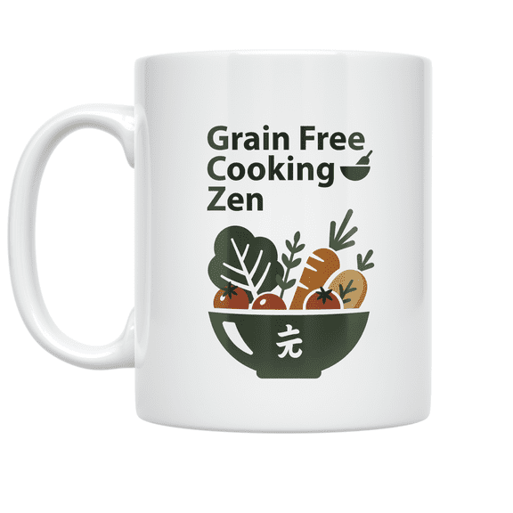 Grain Free Cooking Zen - Health Enthusiast - 11 oz Ceramic Coffee Mug