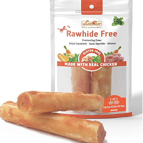 Grain Free Rawhide Free Dog Chew Bones LongLasting Chicken Retriever
