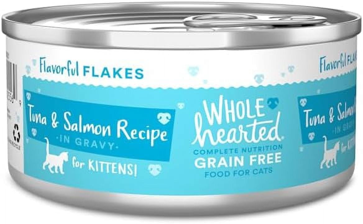 View of Grain-Free Tuna & Salmon Recipe in Gravy Wet Food for Kittens, 5.5 oz ...