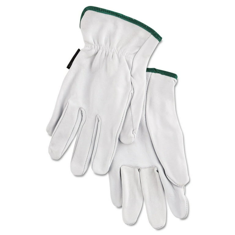 Grain Goatskin Driver Gloves, White, Medium, 12 Pairs Grain Goatskin Driver Gloves, White, Medium, 12 Pairs