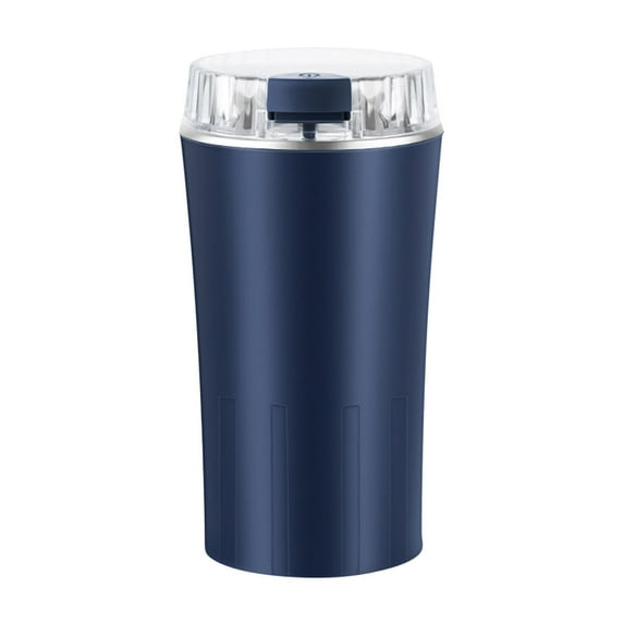 Grain Grinder Eight Knife Multi Function Household Coffee Bean Herb Mill Blue Fast Crushing Safe Locking Easy Clean for Kitchen Food Powder DIY