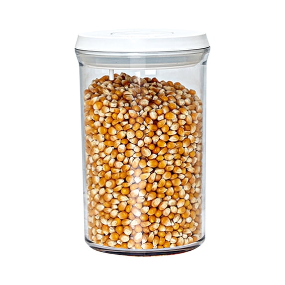 Grain Jar Storage Container, Plastic Food Grade, Airtight Locking Lid, Clear Stackable Pantry Organizer, Dry Food Preservation Sy, Topliu