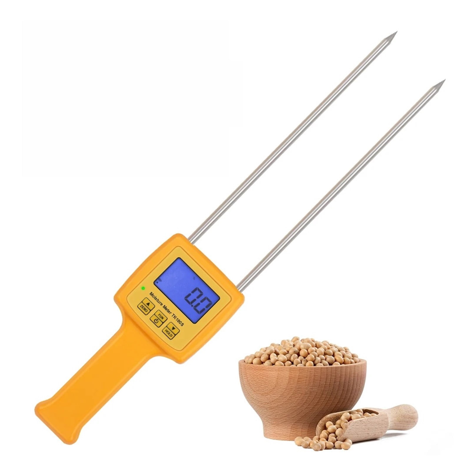 Grain Moisture Meter 5~35% Digital Grain Moisture Content Analyser Rye Rice Corn Maize Soya Wheat Flour Humidity Tester
