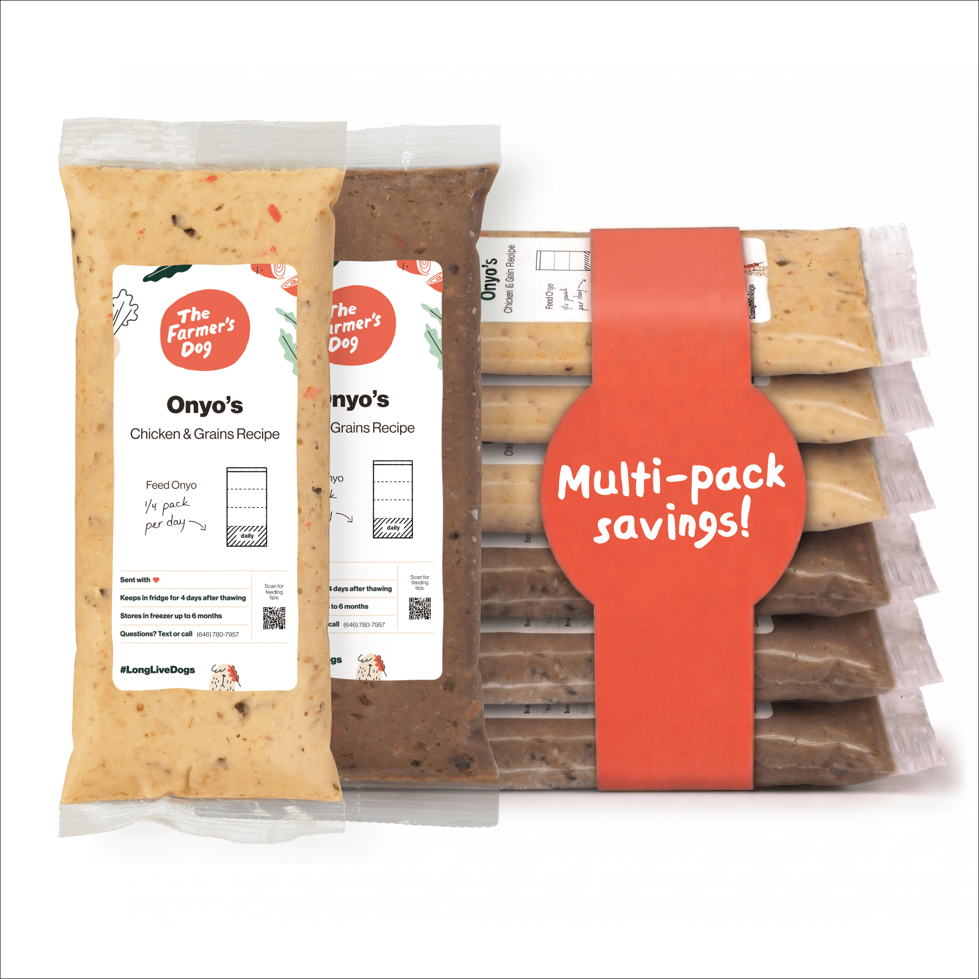 The Farmer’s Dog Fresh Human-Grade Dog Food, Personalized Meal Plan Subscription, Protein & Grain Set: Chicken & Grain, Beef & Grain for all Breeds & Sizes