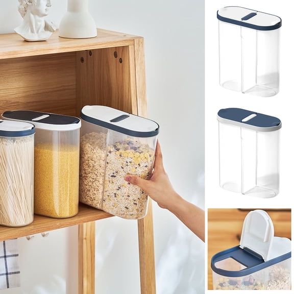 Grain Storage Box • Airtight Multigrain Storage Tank • Household Transparent Food Storage Container • Stackable Kitchen Organizer • Sealed Dry Food Bin