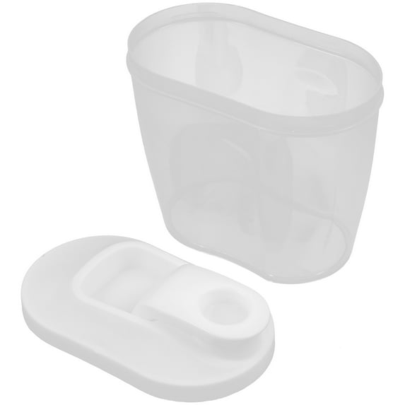 Supvox Clear Airtight Grain Storage Jar with Portable Handle for Food Preservation
