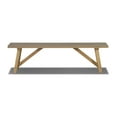 thumbnail image 1 of Grain Wood Furniture Cascais Solid Wood Bench with Farmhouse Base in Blonde Oak Top and Base, 1 of 5