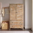 thumbnail image 1 of Grain Wood Furniture Greenport 2-Door Wardrobe, Brushed Driftwood, 1 of 9
