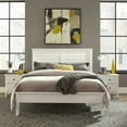 thumbnail image 1 of Grain Wood Furniture Greenport Queen Solid Wood Standard Bed with Brushed White Finish, 1 of 8