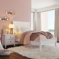 thumbnail image 1 of Grain Wood Furniture Greenport Solid Wood Platform Bed, Twin Size, Brushed White, 1 of 5