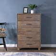 thumbnail image 1 of Grain Wood Furniture Loft 5-Drawer Chest, Solid Wood with Weathered Pine Finish, 1 of 8