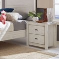 Grain Wood Furniture Montauk 2Drawer Nightstand, Rustic OffWhite