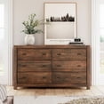 thumbnail image 1 of Grain Wood Furniture Montauk 6-Drawer Dresser, Rustic Walnut, 1 of 7