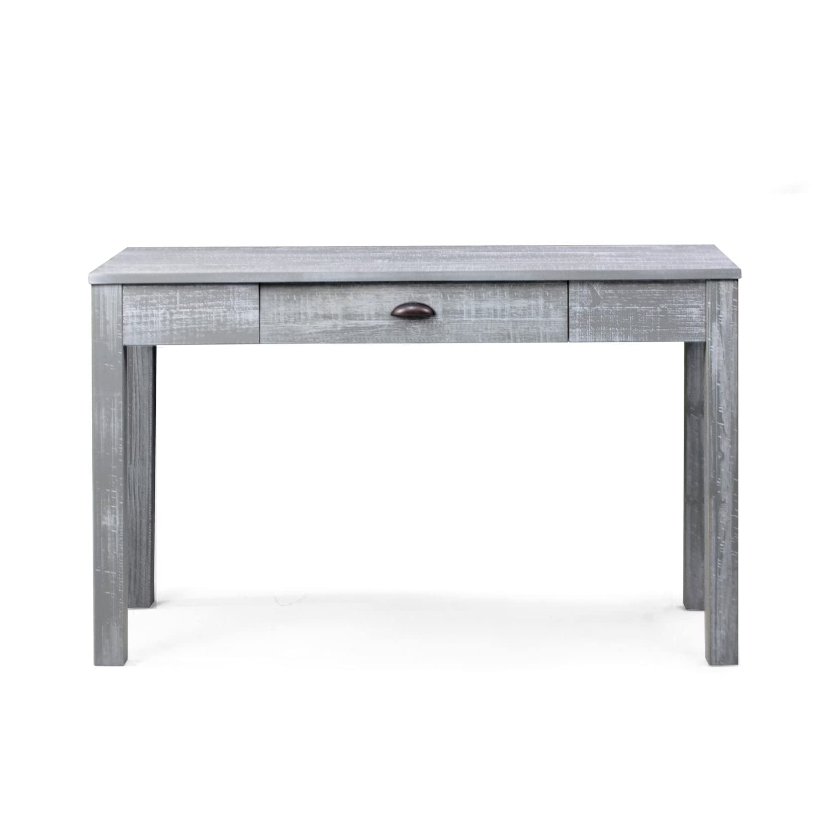 Grain Wood Furniture Montauk Desk/Dressing Table, Rustic Grey
