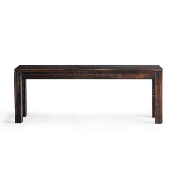 Grain Wood Furniture Montauk Solid Wood Bench, Barnwood