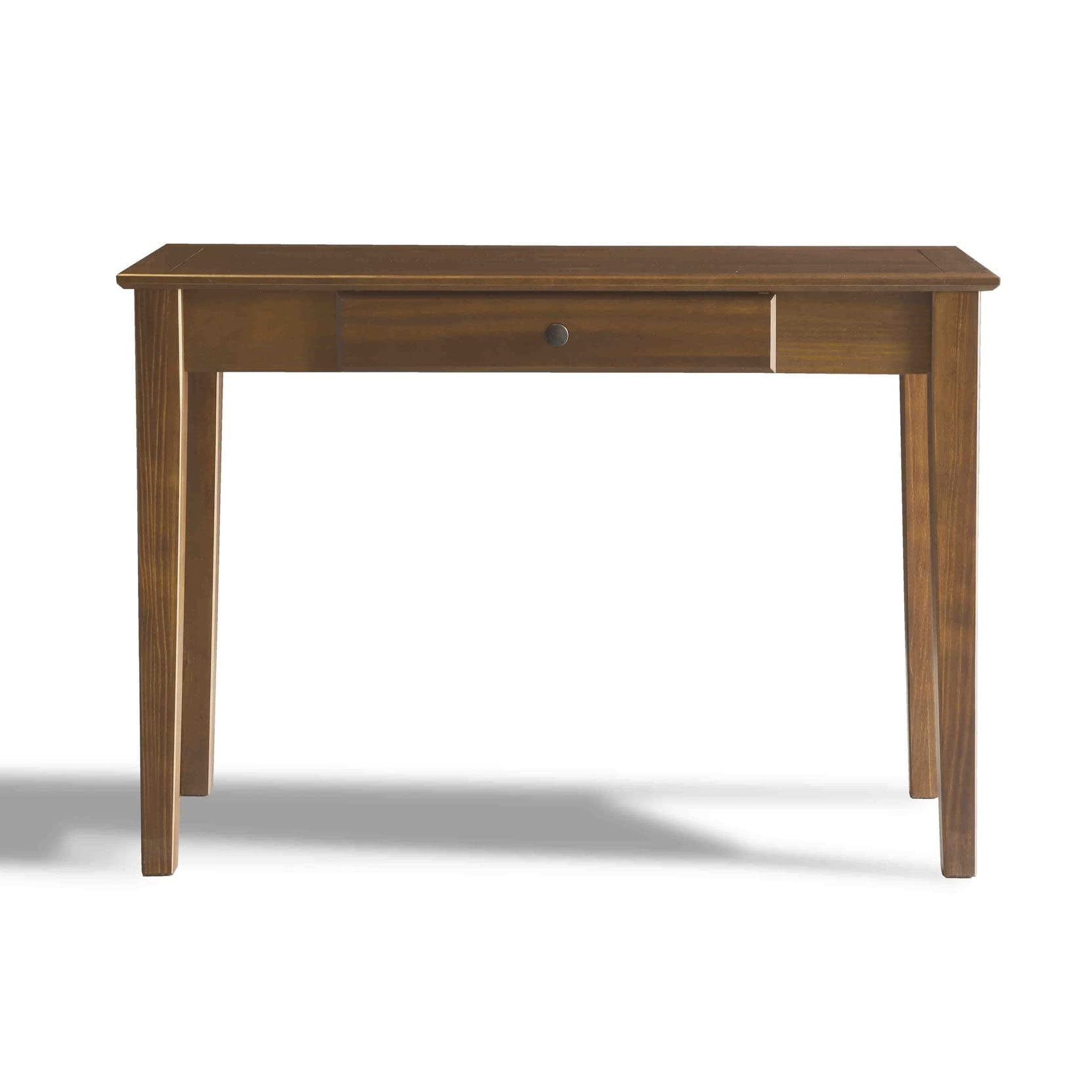 Walnut Shaker Style Solid Wood Desk with Drawer