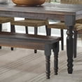thumbnail image 1 of Grain Wood Furniture Valerie Solid Wood Bench, Barnwood, 1 of 4