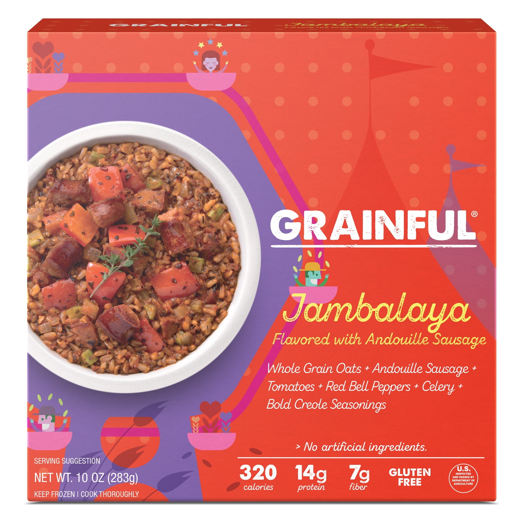 Grainful Jambalaya Frozen Meal, 10oz