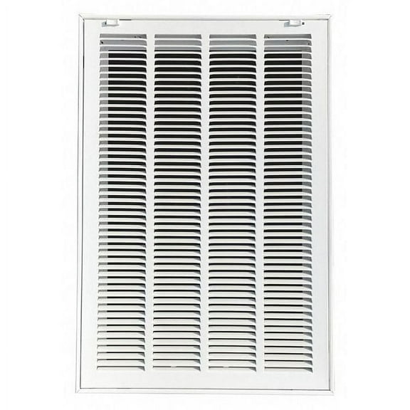 Grainger Approved Filtered Return Air Grille, 16x25", White, 4MJT5