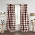 thumbnail image 1 of Grainger Buffalo Check Blackout Window Curtain, 1 of 5