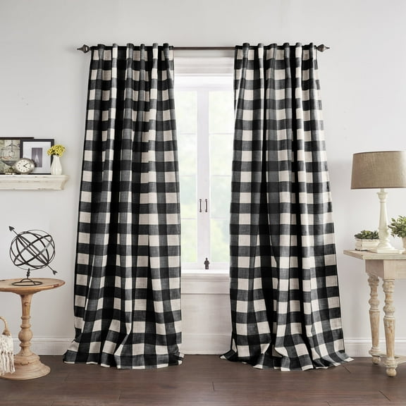 Grainger Buffalo Check Blackout Window Curtain