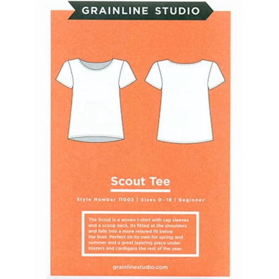 Grainline Studio Paper Sewing Pattern Scout Tee - Tops for Women