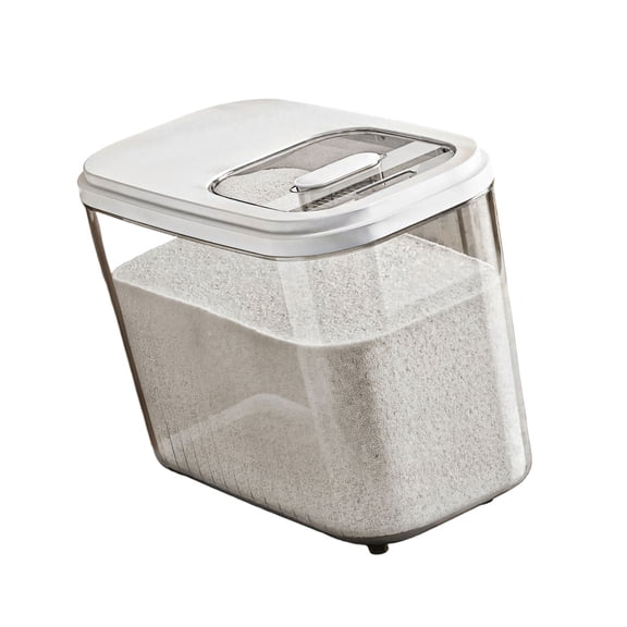 Grains Storage Bin With Slide Lid Sealed Design For Rice Flour And Pet Kitchen Organization Tool